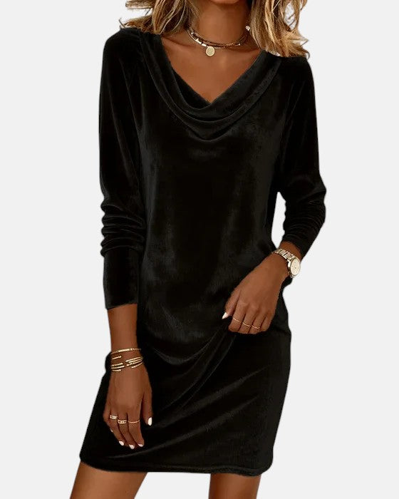 Celeste | Loose Fitting Velvet Dress