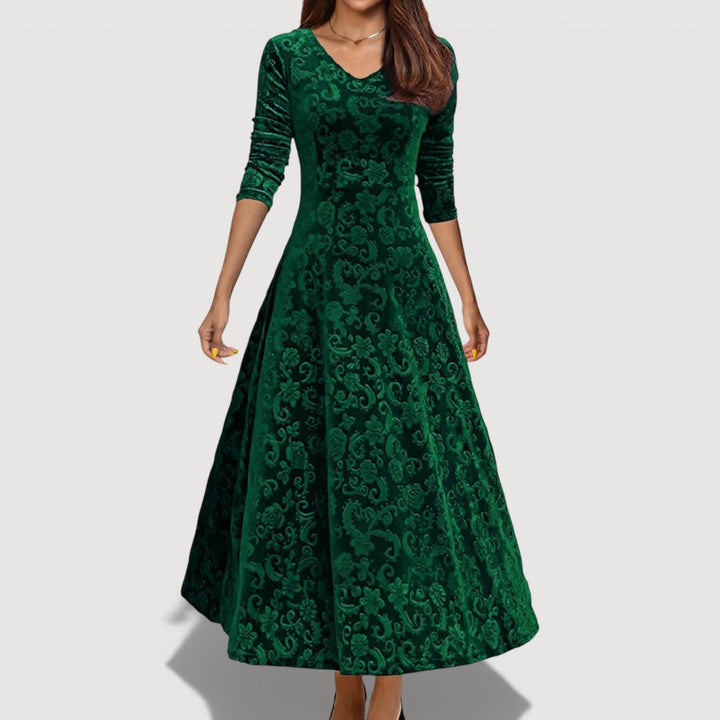 JILLIAN – ELEGANT VELVET DRESS