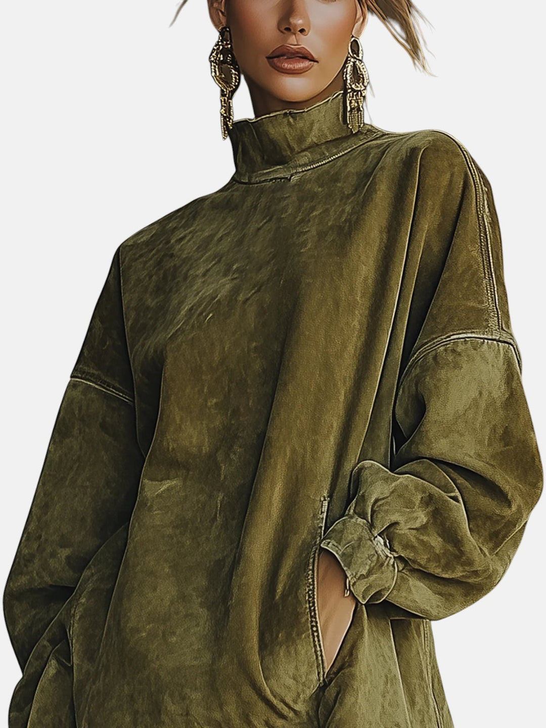 Sheri | Cozy Suede Fringe Dress